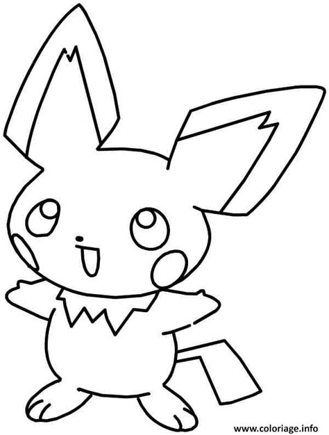 Coloriage Pikachu 40 Dessin