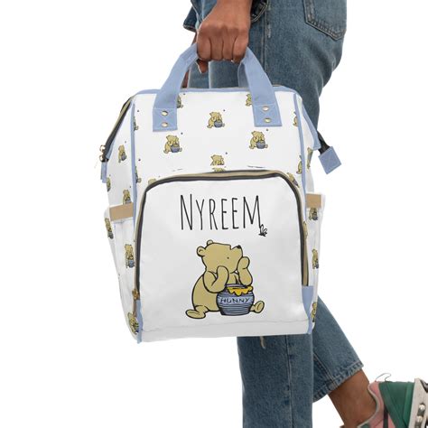 Personalized Winnie The Pooh Backpack Diaper Bag Winnie The Pooh Diaper