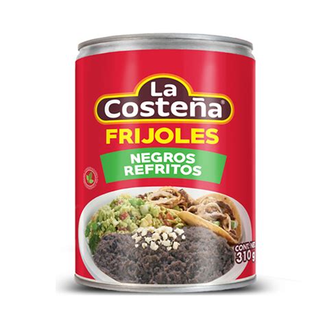 frijoles la costeña negros refritos lata 400 g carrefour