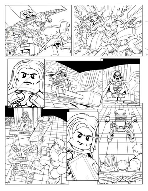 Download and print these lego avengers coloring pages for free. Kids-n-fun.com | 15 coloring pages of Lego Marvel Avengers