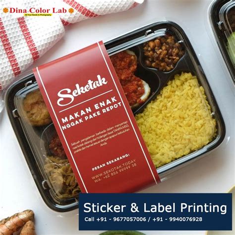 Sticker And Label Printing Desain Kemasan Makanan Ide Makanan Food Design