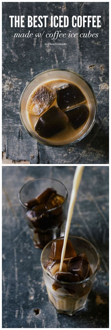 The iced coffee is awesome. The best iced coffee recipe made with coffee ice cubes. It ...