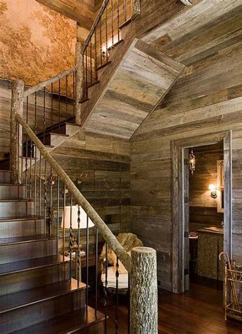 Wonderful Rustic Staircase Ideas_26 | Rustic staircase, Rustic house ...