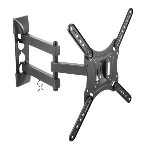 Full Motion Tv Wall Mount For Most 23 55 Flat Panel Tvs In Black