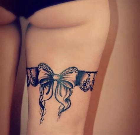 Rose And Lace Garter Tattoo Designs Artofit