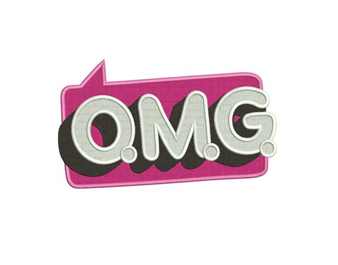 Omg Logo Lol Surprise Omg Filled Embroidery Design Embroidery Designs