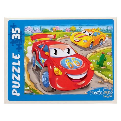 Racing Cars 35 Pc Jigsaw Puzzle For Kids 35 Pieces Product Sku G 197023