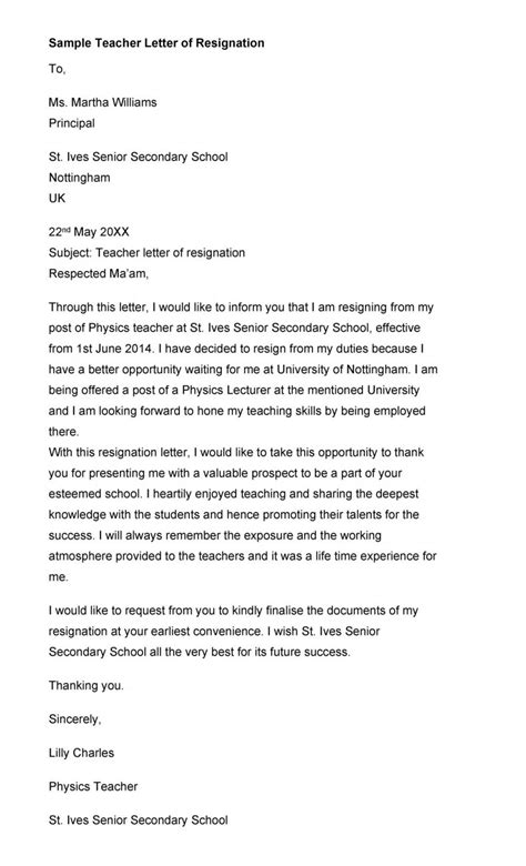 download teacher resignation letter 08 teacher resignation letter letter to teacher