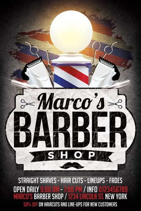 Barbershop Flyer Template Xtremeflyers Barber Shop Flyer Flyer