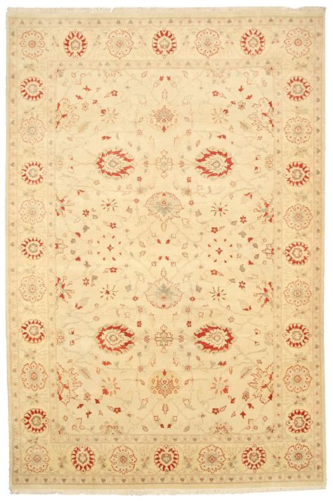 Eorc Hand Knotted Wool Ivory Traditional Oriental Agra Rug Rugstexture