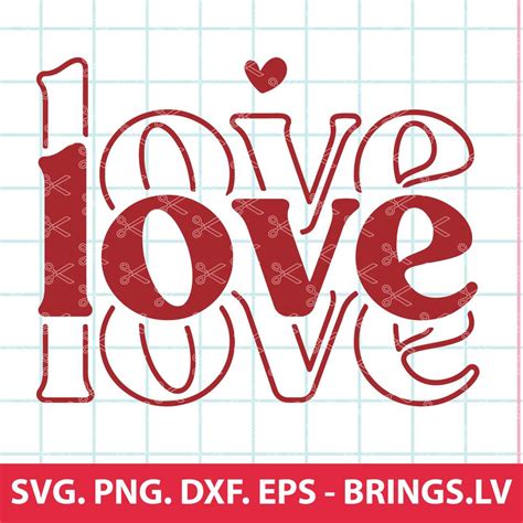 Scrapbooking Love Heart SVG Silhouette For Valentines Love SVG For Cricut Love Valentine Day