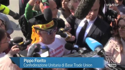 Silvio Berlusconi Begins Community Service Sentence Youtube