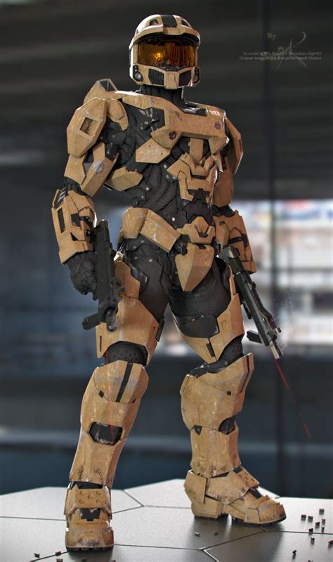 Master Chief Desert Scheme By Sgthk On Deviantart Halo Armor Halo