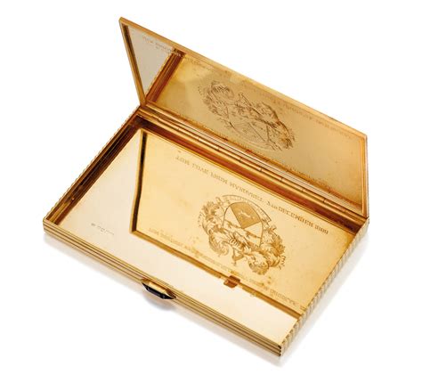 Gold And Sapphire Cigarette Case Cartier