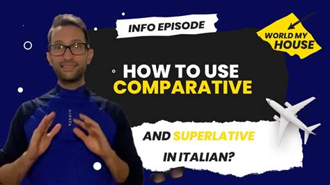 how to use italian comparative and superlatives adjectives youtube