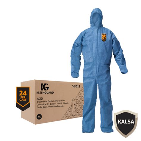 Kimberly Clark Size M A Kleenguard Breathable Particle Protection Coverall Pt Kalsa