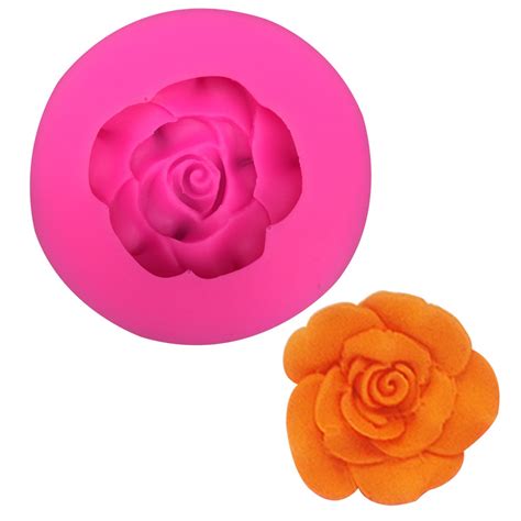 Rose Flower Shape Silicone Cake Mold For Decorating Sugar Mould