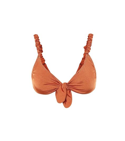 Buy REINA OLGA Luca Bikini Top Orange At 30 Off Editorialist