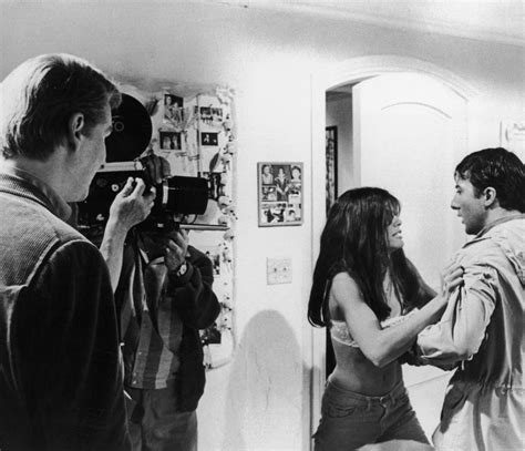 Mike Nichols Katherine Ross And Dustin Hoffman On The Set Of The