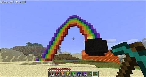 Rainbow Rollercoaster Minecraft Project