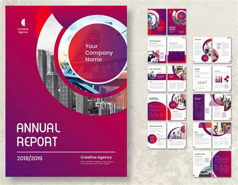 60 Modern Annual Report Design Templates Free And Paid Redokun Blog