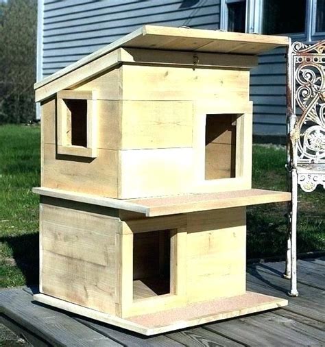 Cat House Outdoor Plans How To Make A Cozy Home For Your Cat House Plans