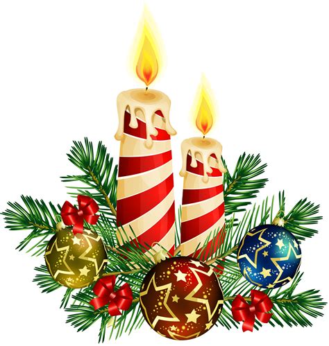 Transparent Christmas Candles Art Cliparts Co