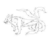 Coloriage naruto demon renard a 9 queues  JeColorie.com