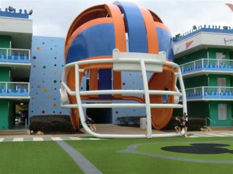 Bunk rooms are ideal for families or large groups. The football-themed rooms - Picture of Disney's All-Star ...