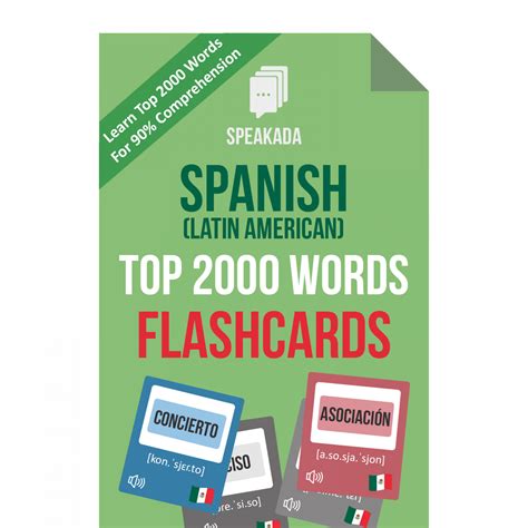 1000 most common spanish words list and guide speakada