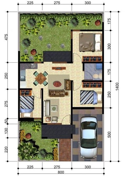 Model rumah minimalis bergaya eropa. Desain Rumah Mewah 1 Lantai 3 Kamar Tidur pada Luar biasa ...