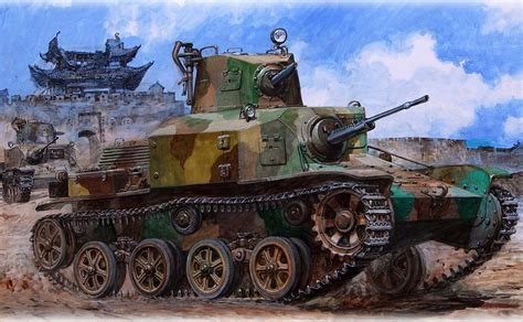Japanese Tank In China Wwii Armor Pinterest Military Art