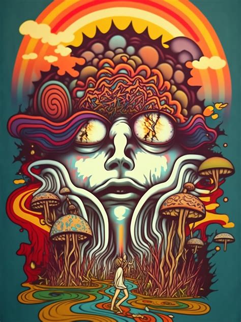 Wall Art Print Trippy And Psychedelic Europosters