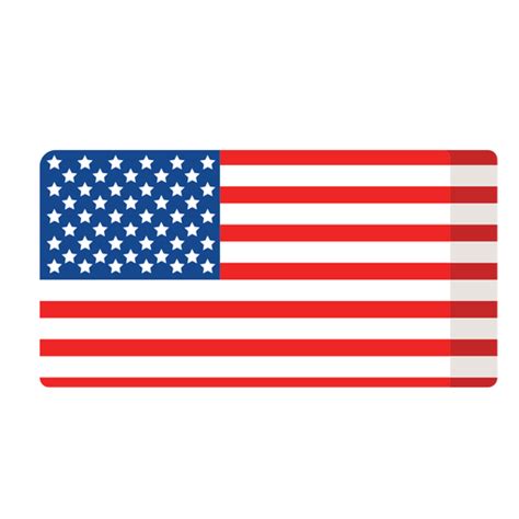 American Flag Flat Icon Png And Svg Design For T Shirts
