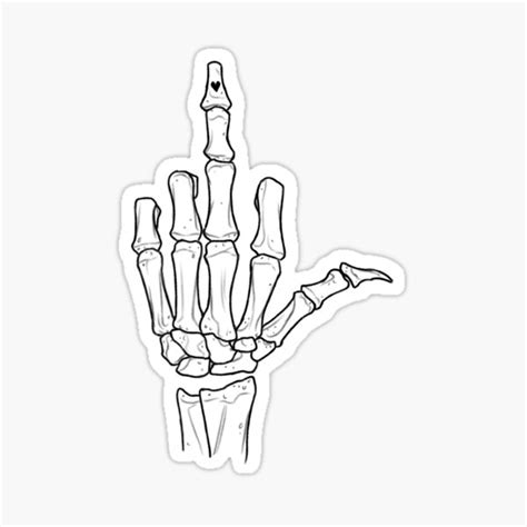 Middle Finger Svg Finger Silhouette Skeleton Hand Svg Vrogue Co