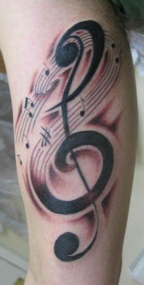 What does a treble clef tattoo mean? Stylised treble clef - The Ink Captain's Tattorium | Music tattoo designs, Tattoos, Sheet music ...