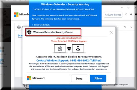 Windows Defender Security Center Scam Removal