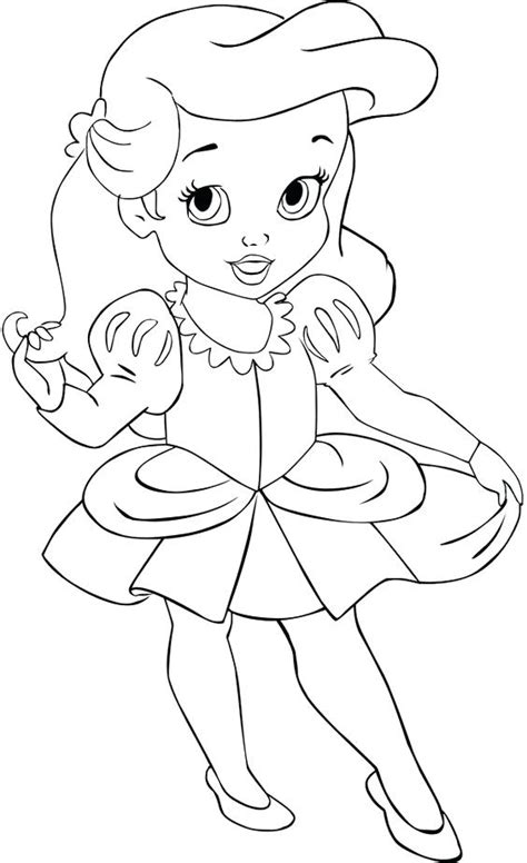 Baby Disney Princess Coloring Pages At