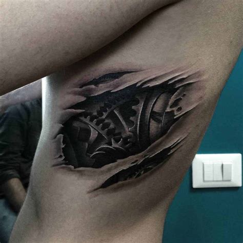 mechanical rib tattoo  tattoo ideas gallery
