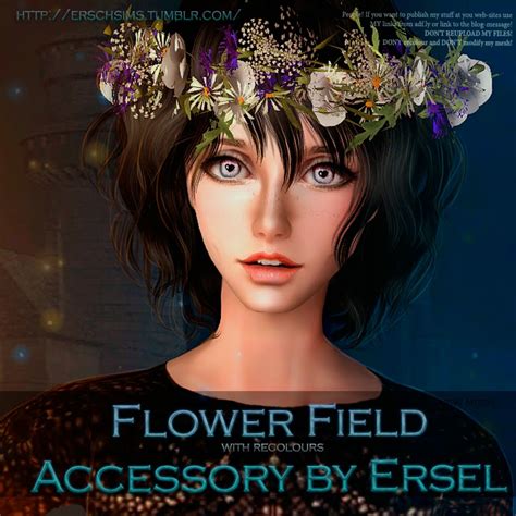 My Sims 3 Blog Flower Hair Accessory By Ersel