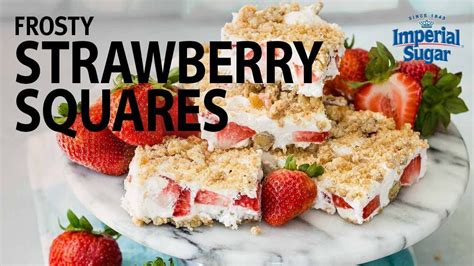 Vintage Dessert Recipes How To Make Frosty Strawberry Squares Youtube
