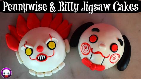 Diy Scary Halloween Cakes Pennywise And Billy Jigsaw Youtube