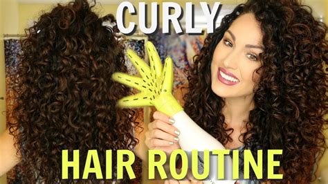 how to style curly hair updated routine the glam belle youtube