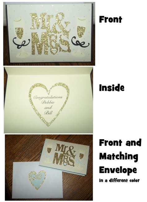 Video tutorial on how to design in cricut design space. Mr. & Mrs. Wedding Card made with Cricut using Sweetheart cartridge | Wedding cards, Cricut ...