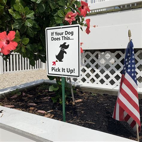 If Dog Poops Pick It Up Sign With Graphic