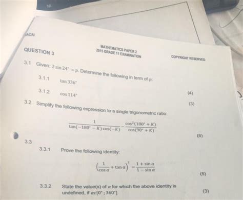 Grade 11 Maths Past Papers App Texas 12