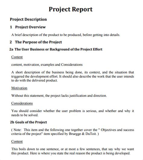 10 Project Report Templates Download For Free Sample Templates