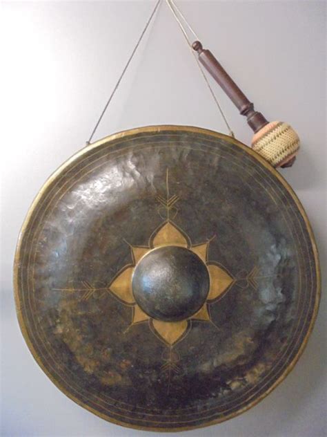 Gong In Bronze Handmade Including Mallet Burma Catawiki
