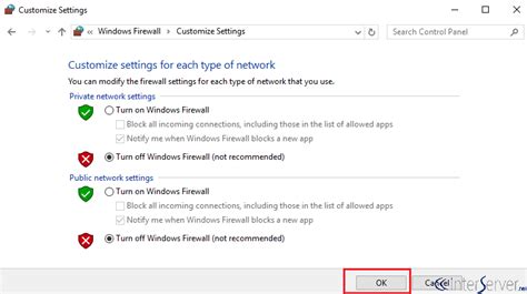 How To Turn Offon Windows Firewall Interserver Tips