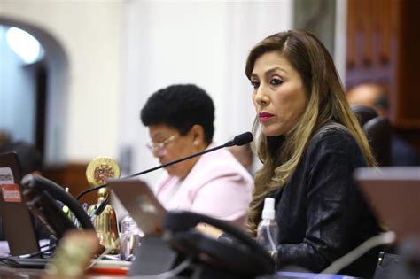 Presidenta Del Congreso Reitera Que Su Conducta Y Sus Actos Son